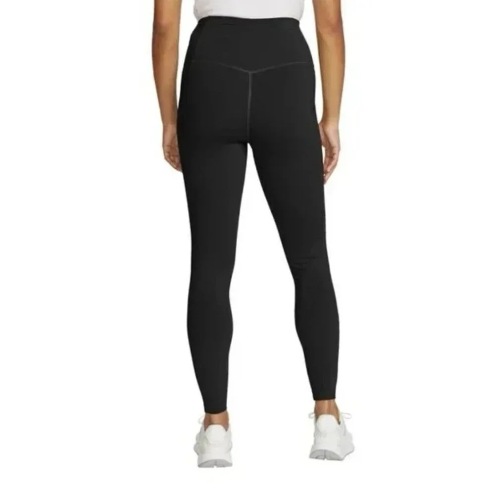 Eddie Bauer Trail Tight Women's M Black High-Waisted Active Leggings  N0395 - Picture 3 of 9